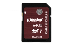 Kingston SDA3/64GB SDXC 64GB Class 3 SDA3/64GB SDXC 64GB Class 3
