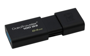 Kingston DT100G3/64GB, 64GB USB 3.0 DataTraveler 100 G3 (Read 40MB/s, Write 10MB/s) DT100G3/64GB, 64GB USB 3.0 DataTraveler 100 G3 (Read 40MB/s, Write 10MB/s)