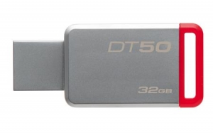Kingston DT50/32GB, 32GB USB 3.0 DataTraveler 50 (Metal/Red) DT50/32GB, 32GB USB 3.0 DataTraveler 50 (Metal/Red)