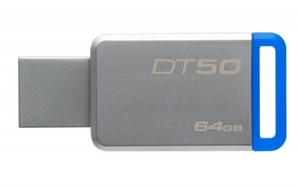 Kingston DT50/64GB, 64GB USB 3.0 DataTraveler 50 (Metal/Blue) DT50/64GB, 64GB USB 3.0 DataTraveler 50 (Metal/Blue)