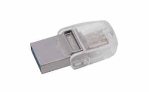 Kingston DTDUO3C/128GB, 128GB DT microDuo 3C, USB 3.0/3.1 + Type-C flash drive DTDUO3C/128GB, 128GB DT microDuo 3C, USB 3.0/3.1 + Type-C flash drive