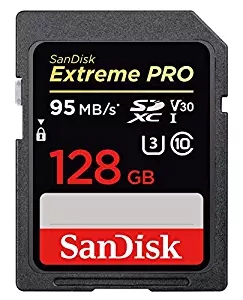 SanDisk Extreme Pro 128 GB SDXC CARD Read/95MB Write/90MB V30 UHS-I U3 Extreme Pro 128 GB SDXC CARD Read/95MB Write/90MB V30 UHS-I U3