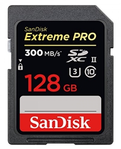 SanDisk Extreme Pro SDXC 128GB UHS-II, 300MB/s-260MB/s (R-W) Extreme Pro SDXC 128GB UHS-II, 300MB/s-260MB/s (R-W)
