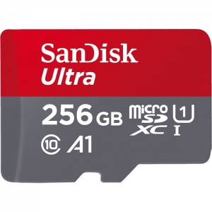 Sandisk 256GB MicroSDXC Sandisk Ultra 120MB C10 U1 A1 met adapter...