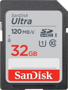 Sandisk 32GB SDHC Sandisk Ultra 120MB/s Class 10 UHS-I SDSDUN4-032G-GN6IN