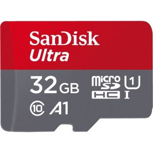 Sandisk 32GB MicroSDHC Sandisk Ultra 120MB C10 U1 A1 met adapter SDSQUA4-032G-GN6MA