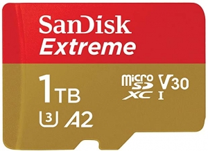 Sandisk 1TB MicroSDXC Sandisk Extreme 190MB/130MB card only SDSQXAV-1T00-GN6MN