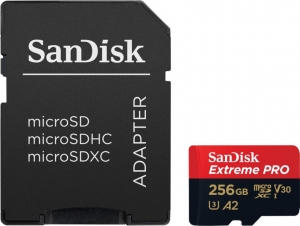 Sandisk 256GB MicroSDXC Sandisk Extreme PRO R200/W140 SDSQXCD-256G-GN6MA