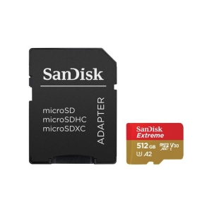 Sandisk 512GB MicroSDXC Sandisk Extreme 190MB/130MB SDSQXAV-512G-GN6MA