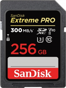 Sandisk 256GB SDXC Card Sandisk Extreme PRO UHS-II V90 300MB/s SDSDXDK-256G-GN4IN