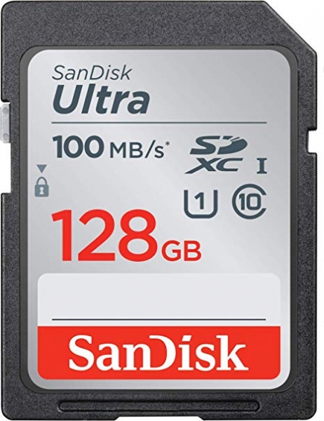 128GB SDXC Sandisk Ultra 140MB/s Class 10 UHS-I SDSDUNB-128G-GN6IN