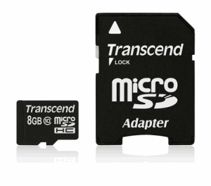 Transcend TS8GUSDHC10 microSDHC 8GB Class10