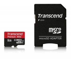 Transcend TS8GUSDU1 MicroSDHC 8GB Class10
