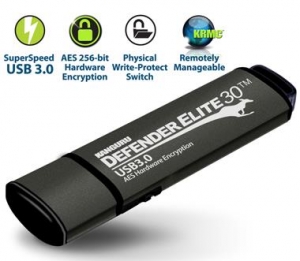 Kanguru 32GB Defender Elite30 Encrypted USB 30 Zwart