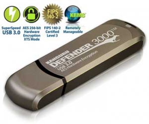 Kanguru 32GB Defender 3000 Encrypted USB 30 Flash Drive FIPS 1402 Level 3 Metal