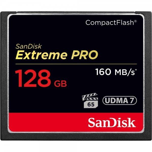 128GB CompactFlash Sandisk Extreme Pro 160MB/s SDCFXPS-128G-X46