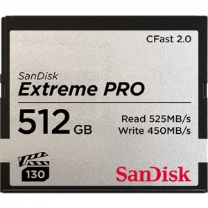 Sandisk 512GB CFast 2.0 Sandisk Extreme Pro 525MB/s SDCFSP-512G-G46D