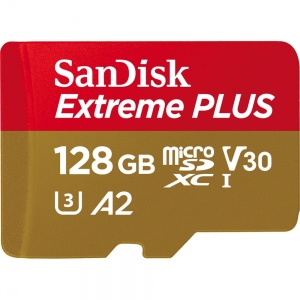Sandisk 128GB MicroSDXC Sandisk Extreme Plus R170/W90 C10 U3 V30 A2...
