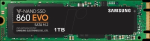 Samsung 1TB SSD Samsung 860 EVO series SATA/M.2 (MZ-N6E1T0BW)