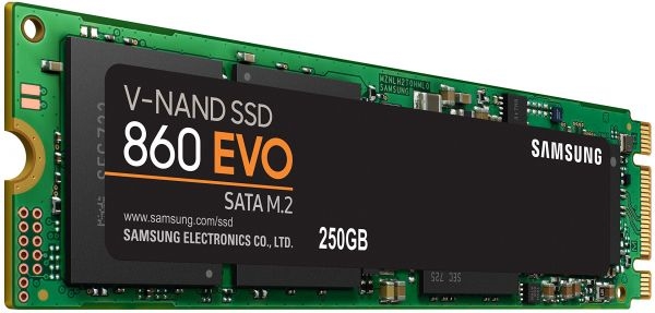 250GB SSD Samsung 860 EVO series SATA/M.2 (MZ-N6E250BW)