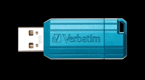 Verbatim 49057, 32GB USB DRIVE 2.0 PINSTRIPE STORE N GO CARIBBEAN BLUE