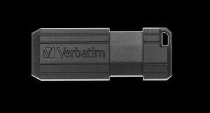 Verbatim 49065, 64GB USB DRIVE 2.0 PINSTRIPE BLACK