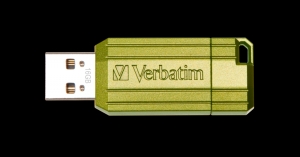 Verbatim 49070, 16GB USB DRIVE 2.0 PINSTRIPE STORE N GO EUCALYPTUS GREEN