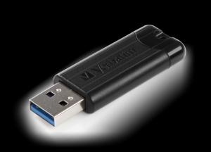 Verbatim 49320, 256GB USB DRIVE 3.0 PINSTRIPE BLACK