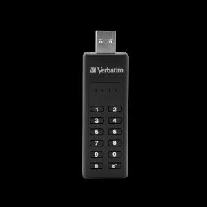 Verbatim 49429, 128GB KEYPAD SECURE USB 3.0 DRIVE WITH 256-BIT AES HARDWARE...