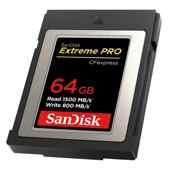 Sandisk 64 GB CF Express Extreme Pro 1500MB/s read W800MB/s write SDCFE-064G-GN4NN 64 GB CF Express Extreme Pro 1500MB/s read W800MB/s write SDCFE-064G-GN4NN