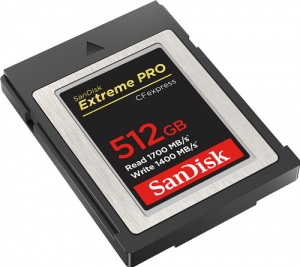 Sandisk 512 GB CF Express Extreme Pro 1700MB/s read W1400MB/s write...